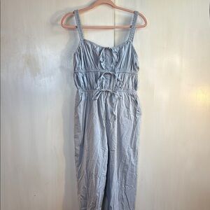 &merci Bow Detail Light Blue Jumpsuit NWT